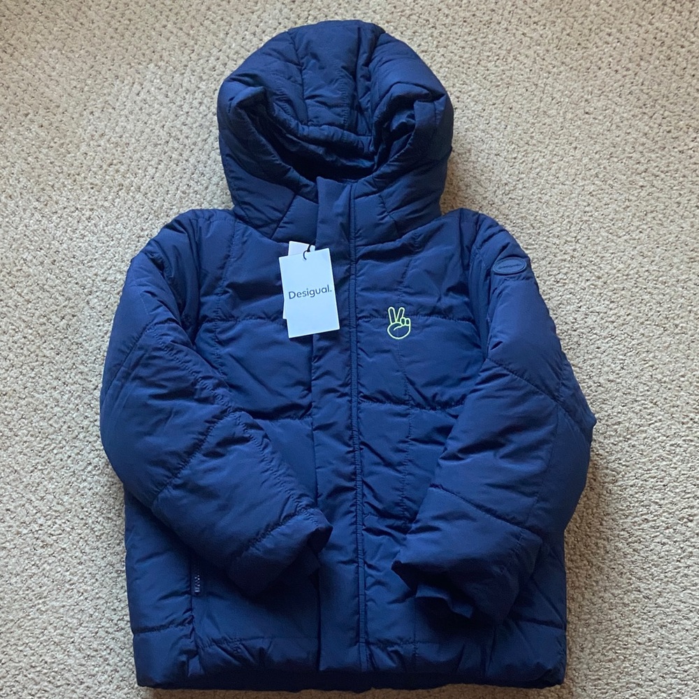 Desigual Kids Navy Puffer Jacket